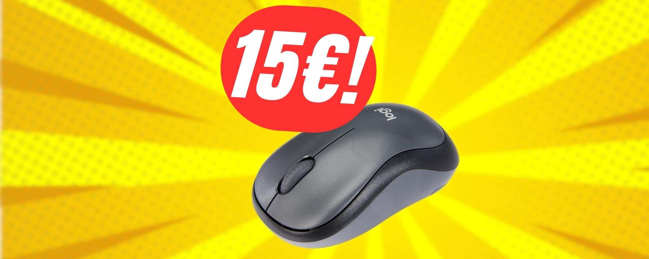 Wireless e silenzioso: il MOUSE Logitech a 15€ è fuori di testa!