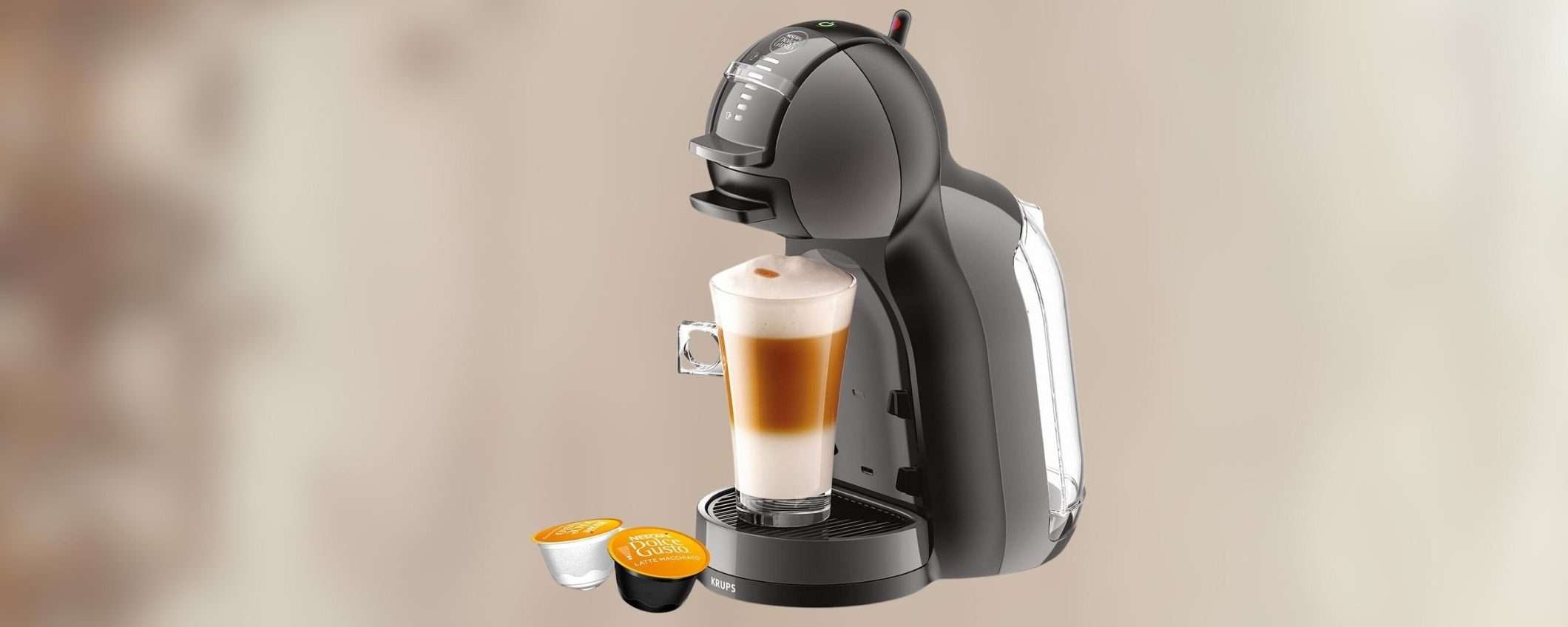 La macchinetta Nescafé Dolce Gusto è in sconto a 59,99€ con 40€ di caffè in OMAGGIO