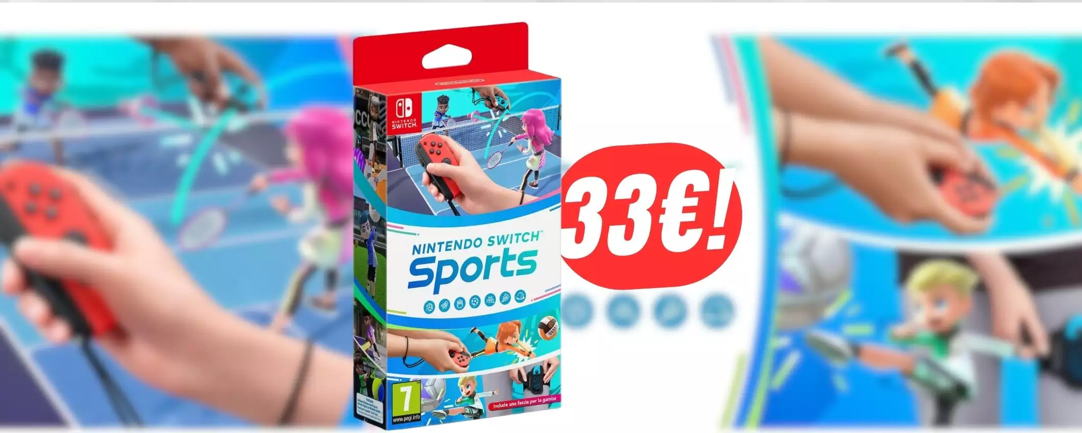 Nintendo Switch Sports a soli 33€ è perfetto da giocare con tutta la famiglia!