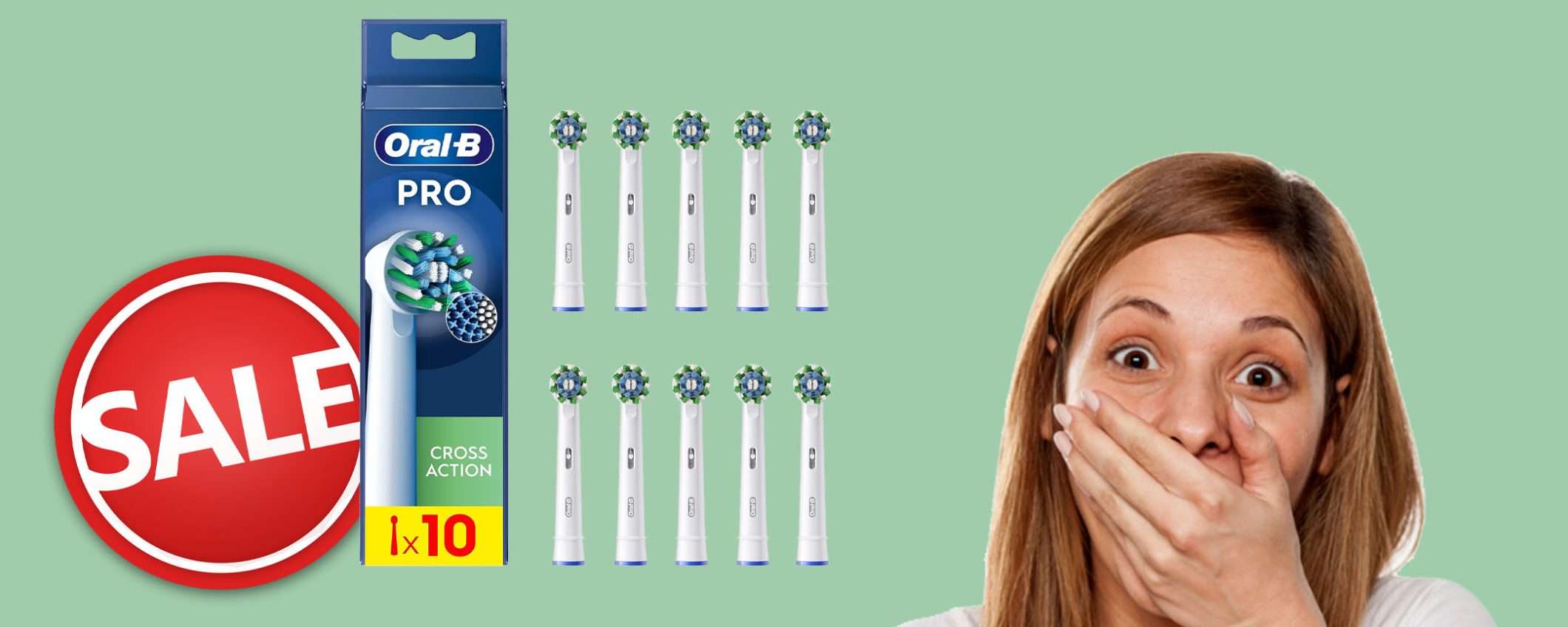 Oral-B Cross Action 10 testine: offerta a tempo, sconto TOP del 33%