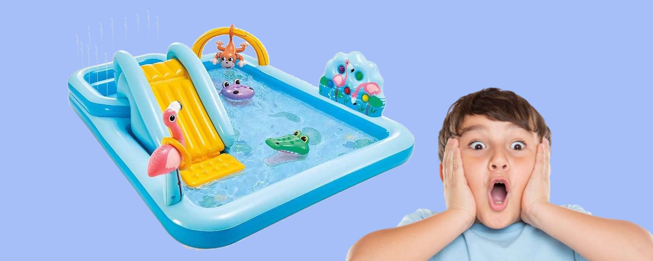 Piscina con giochi acquatici per bambini al prezzo TOP di 63,99€