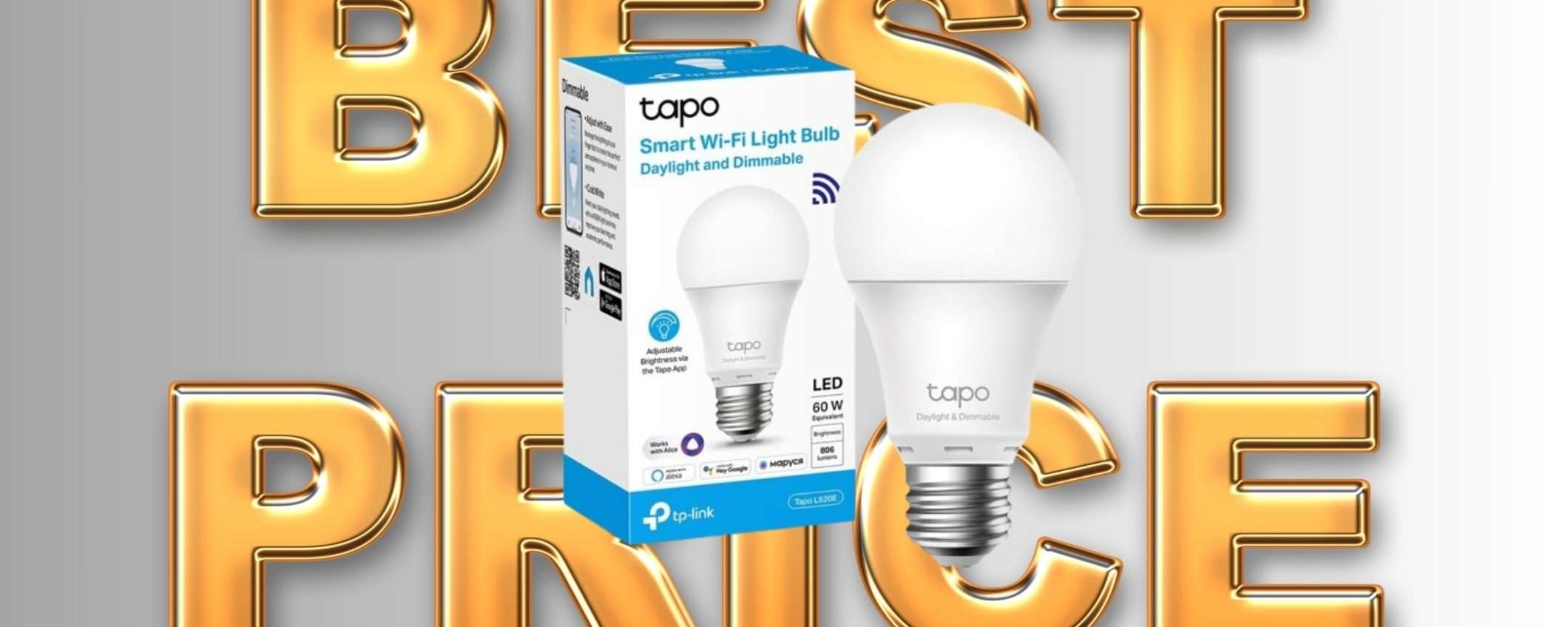 Lampadina Smart TP-Link a soli 8€? AFFARONE imperdibile di Amazon!