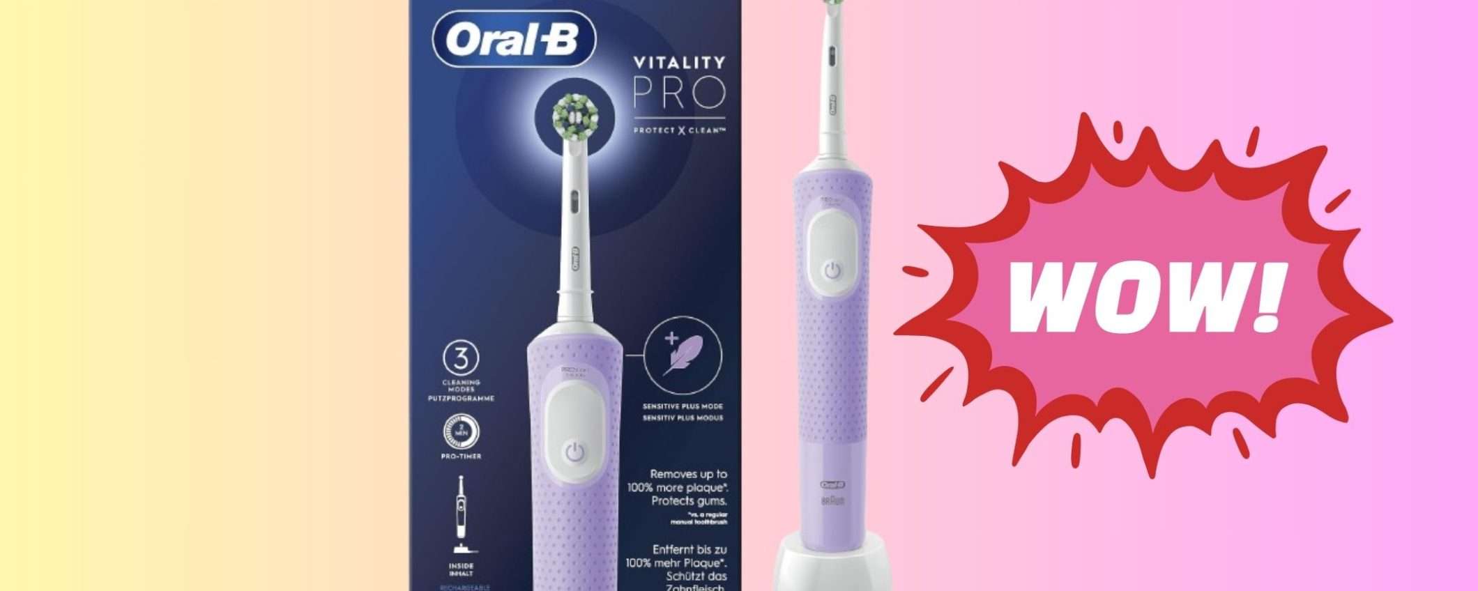 Spazzolino elettrico Oral-B Vitality Pro 3: la fantastica offerta di Amazon lo porta a 25€