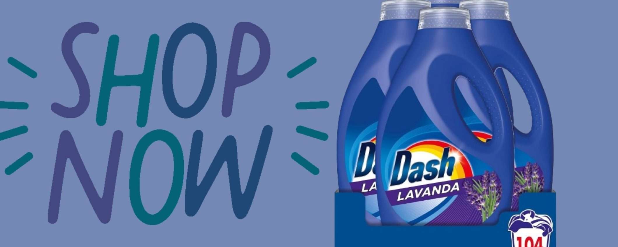 Dash Lavatrice alla Lavanda: 104 lavaggi a soli 25€ grazie all'offerta incredibile di Amazon