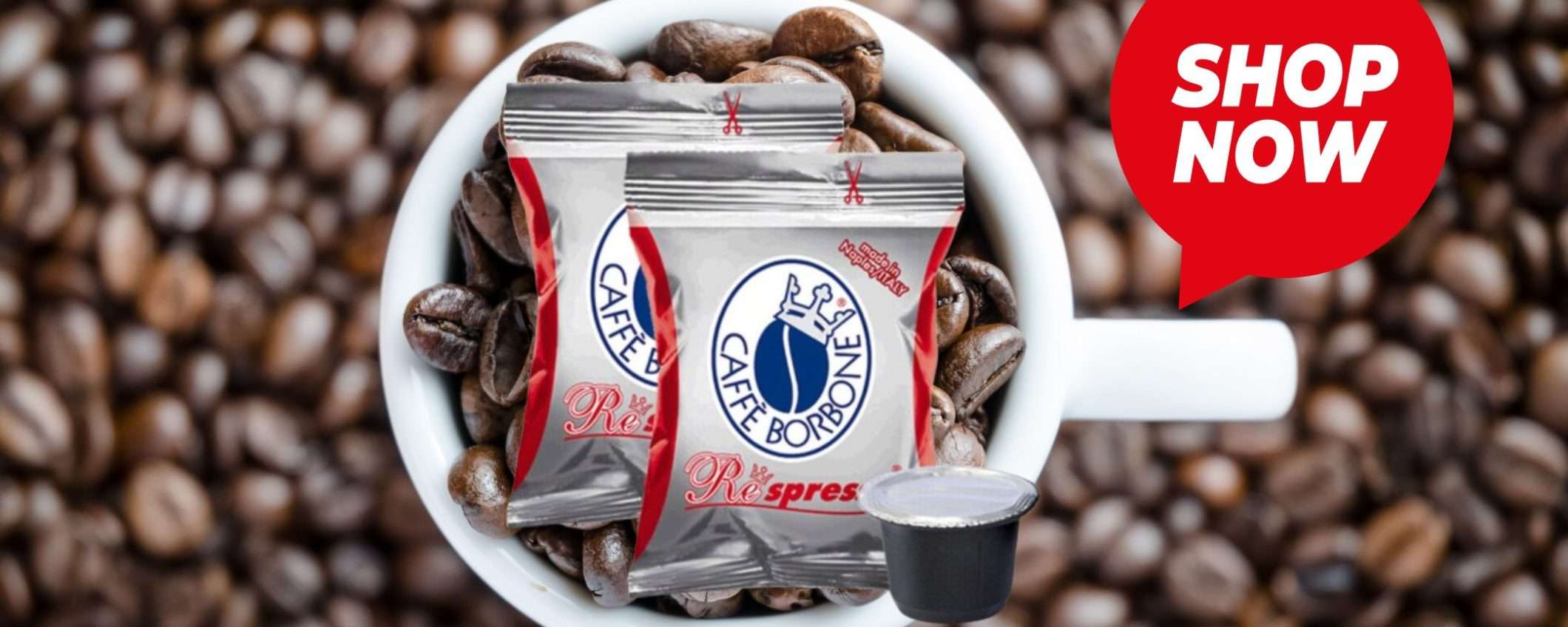 Caffè Borbone miscela Rossa: 400 capsule per Nespresso a un prezzo WOW