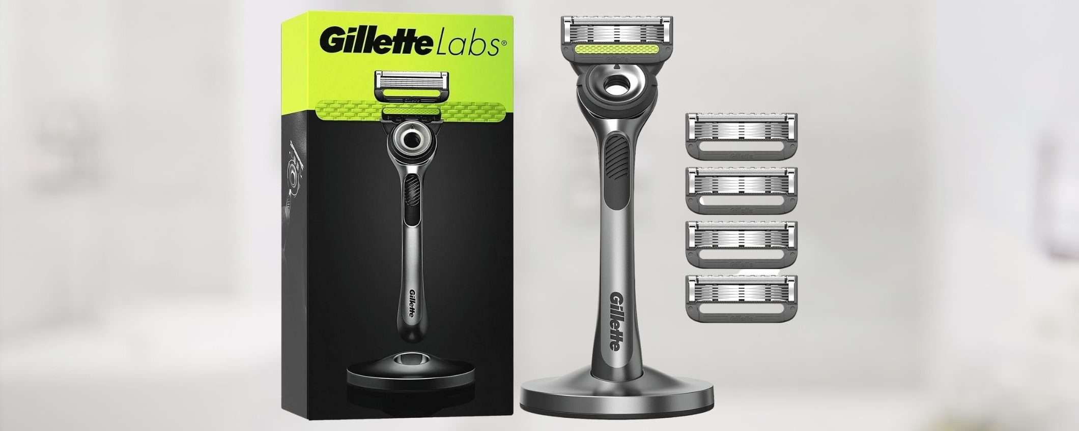 Rasoio Gillette Labs con 5 LAMETTE DI RICAMBIO a 29,99 euro (sconto del 30%)
