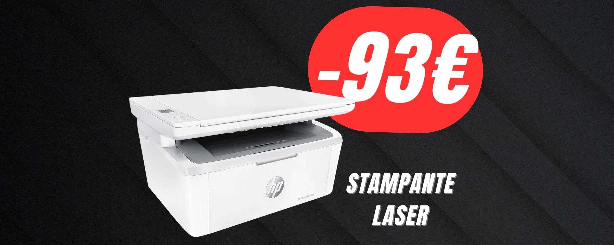 La STAMPANTE laser di HP a -93€ in meno è praticamente REGALATA!