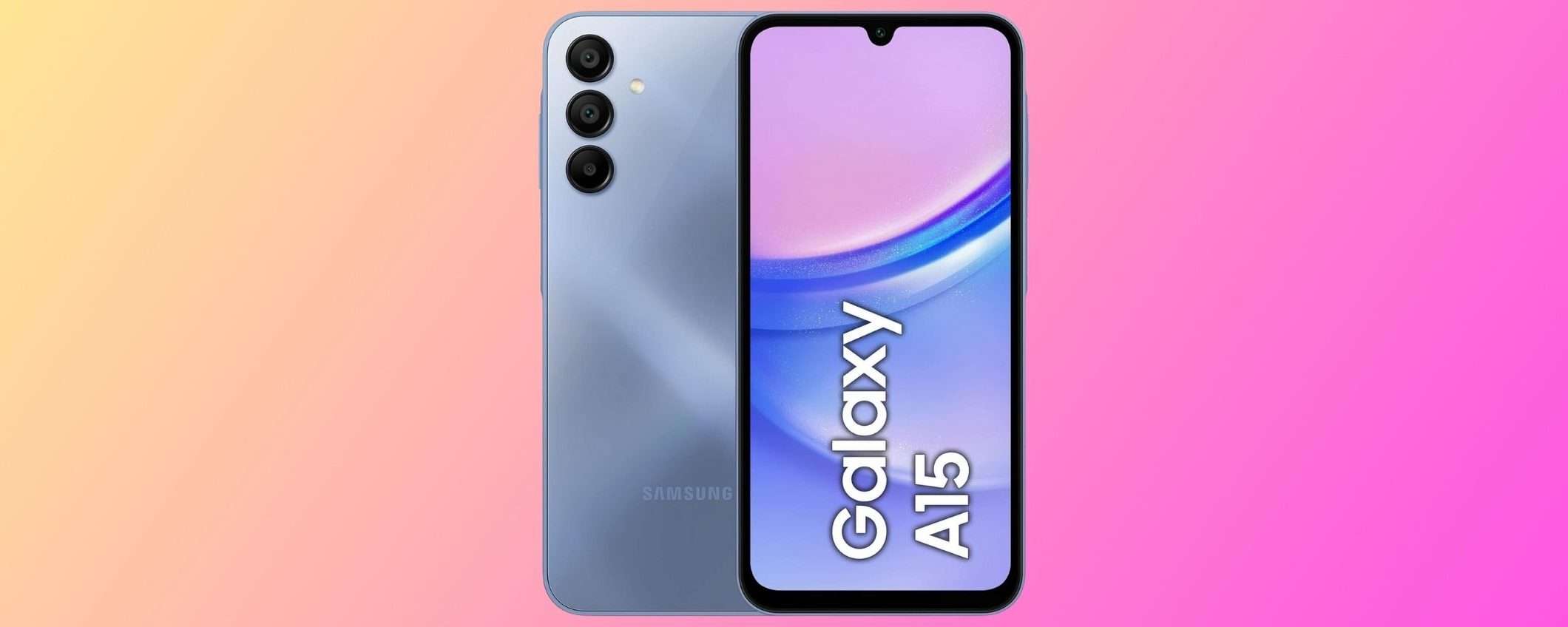 Samsung Galaxy A15 a soli 118 euro: MINIMO STORICO PAZZESCO di Amazon (-41%)