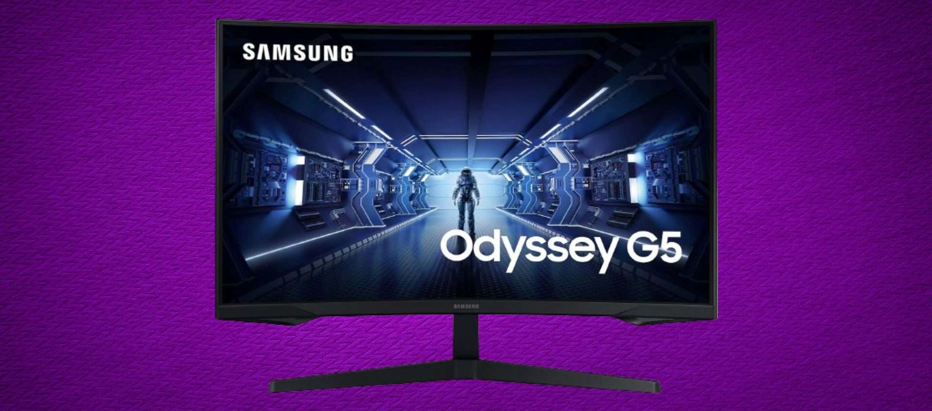 Samsung Odyssey G5 in offerta: il prezzo scende sotto i 250€