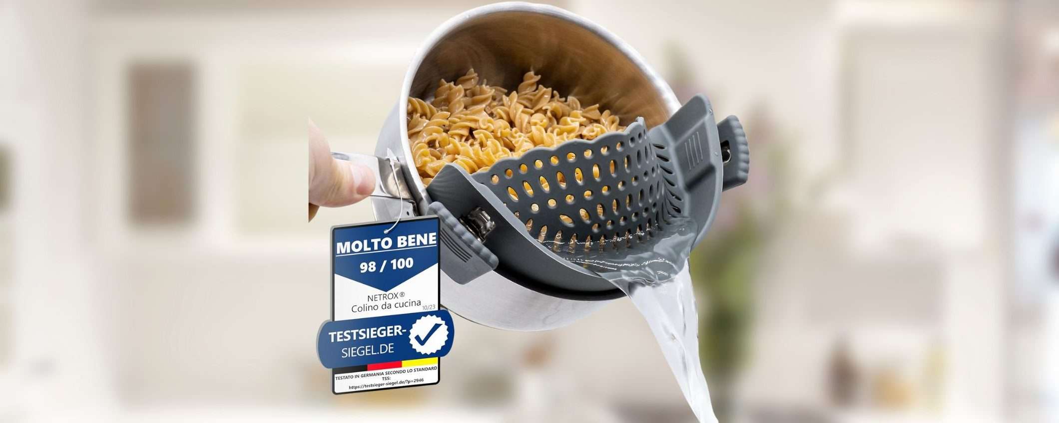 Questo scolapasta in silicone è GENIALE e ti costa solo 17,89€