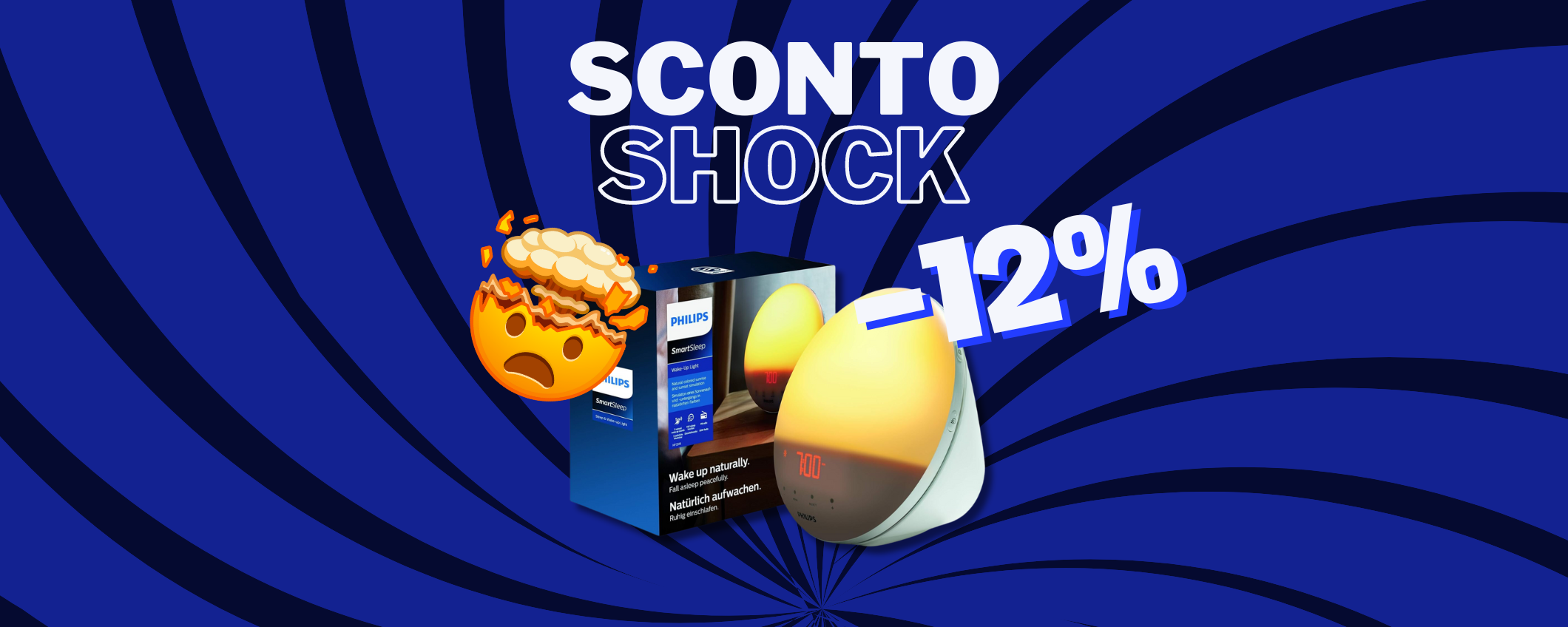 Philips Wake-up Light in sconto del 12%: perfetta per svegliarti di mattina!