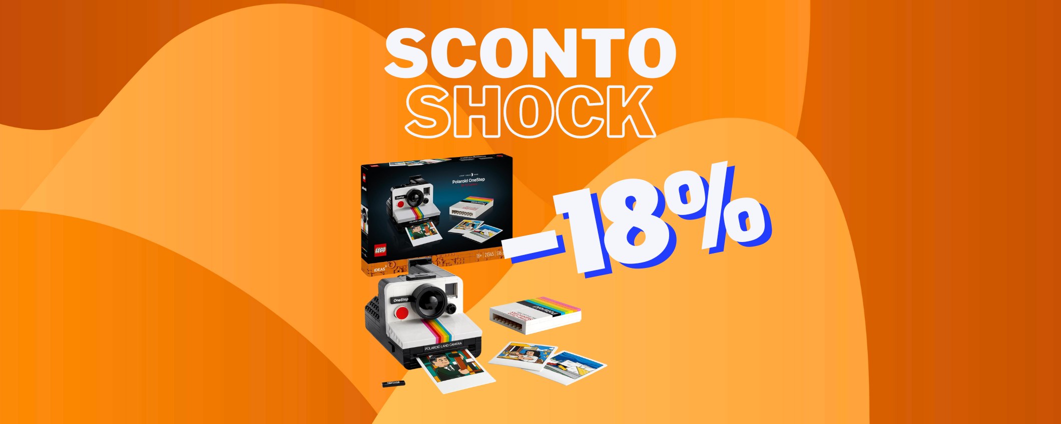 Set LEGO Ideas Fotocamera Polaroid a un prezzo SHOCK (-18%)