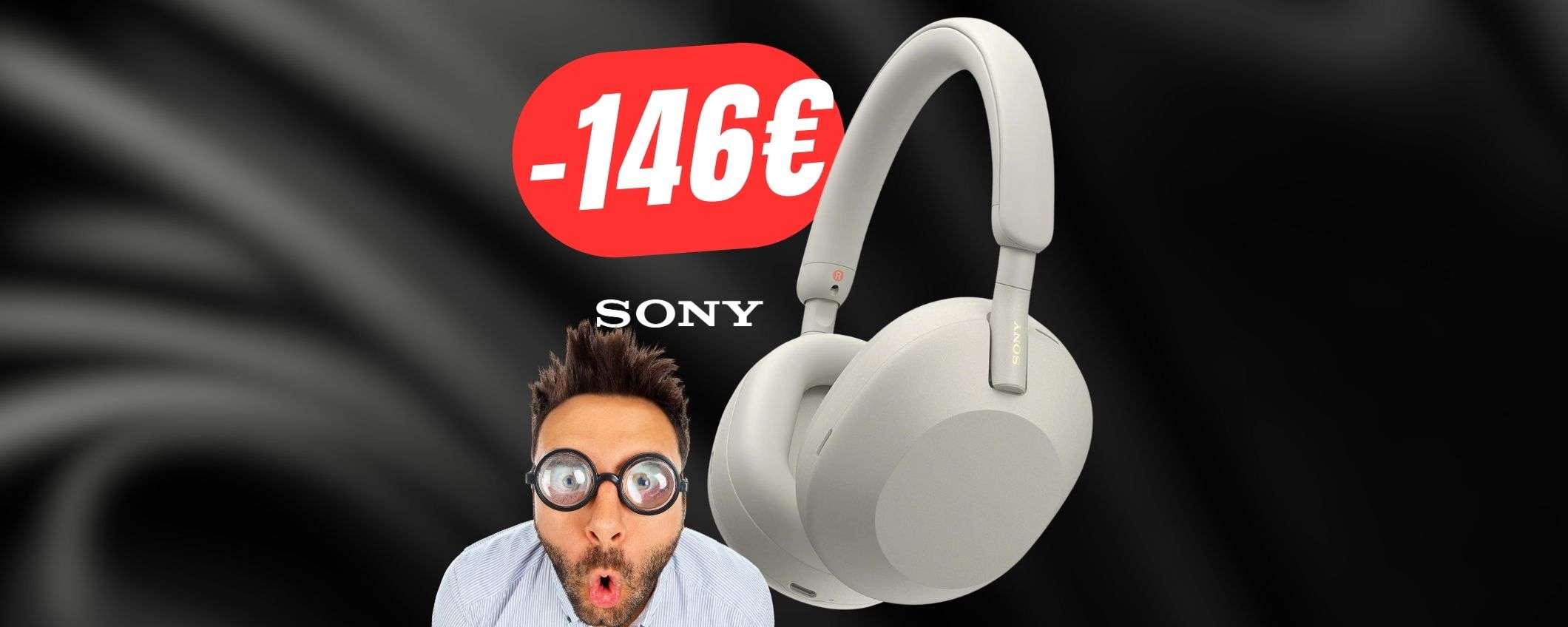 Cuffie Sony: cancellazione del rumore TOP al PREZZO MINIMO! (-146€ di SCONTO!)