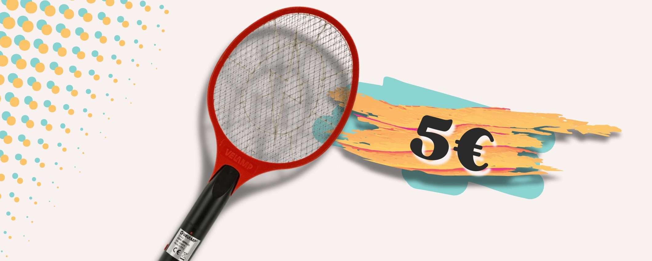 Una racchetta elettrica non per il tennis ma per le ZANZARE: prezzo SHOCK
