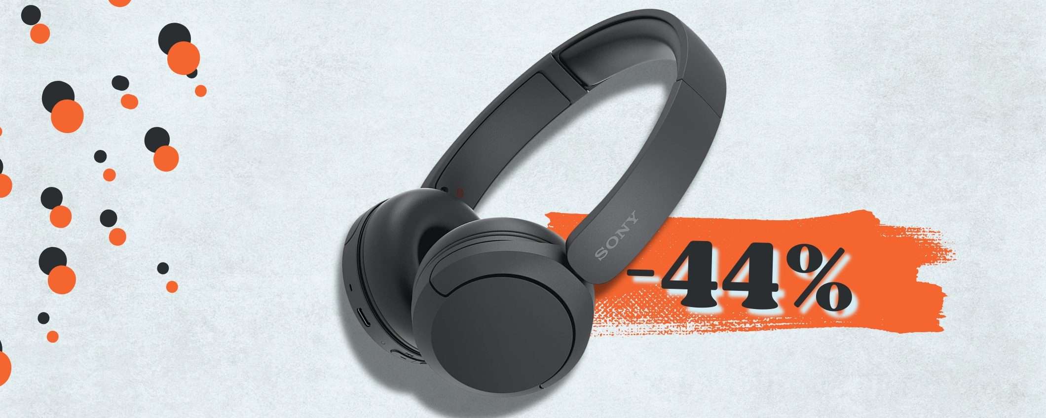 Sony WH-CH520 a soli 39€ con sconto del 44% su Amazon, TORNA la promo
