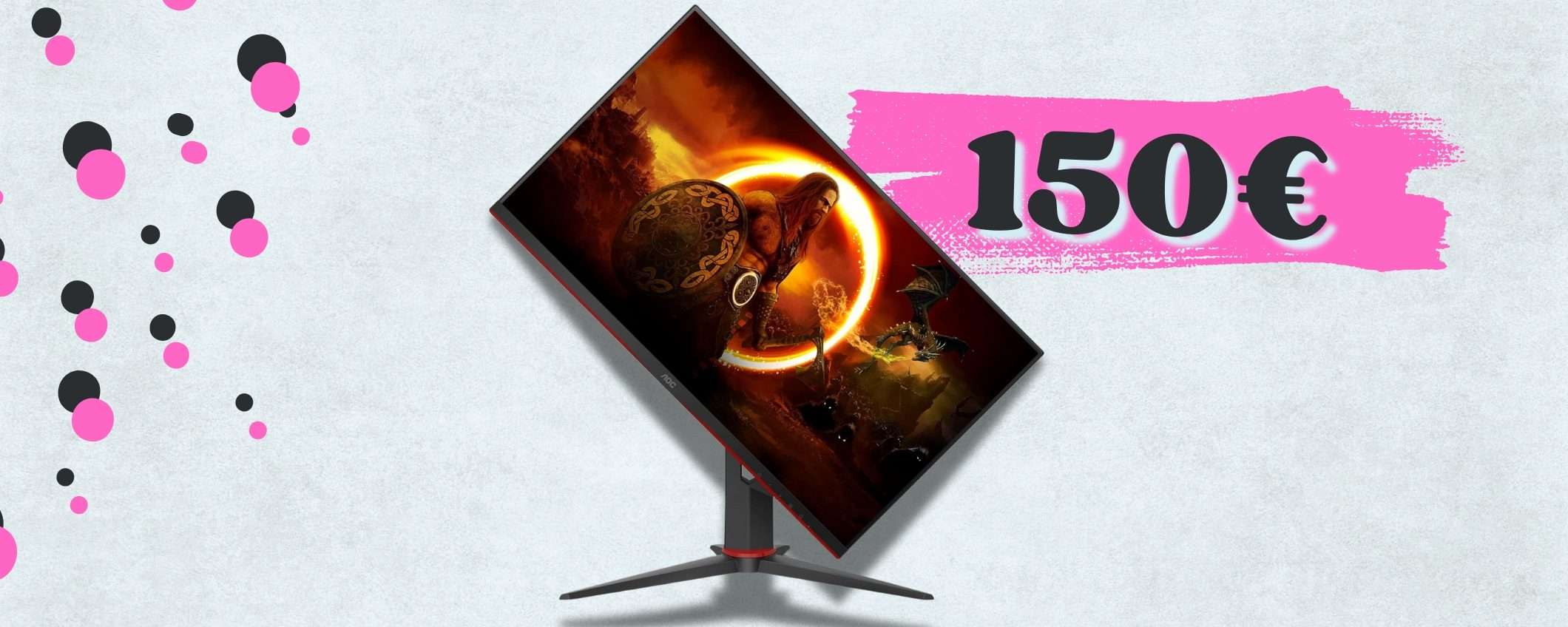 Monitor FHD da 27 pollici ad appena €150 per gaming ALTE PRESTAZIONI