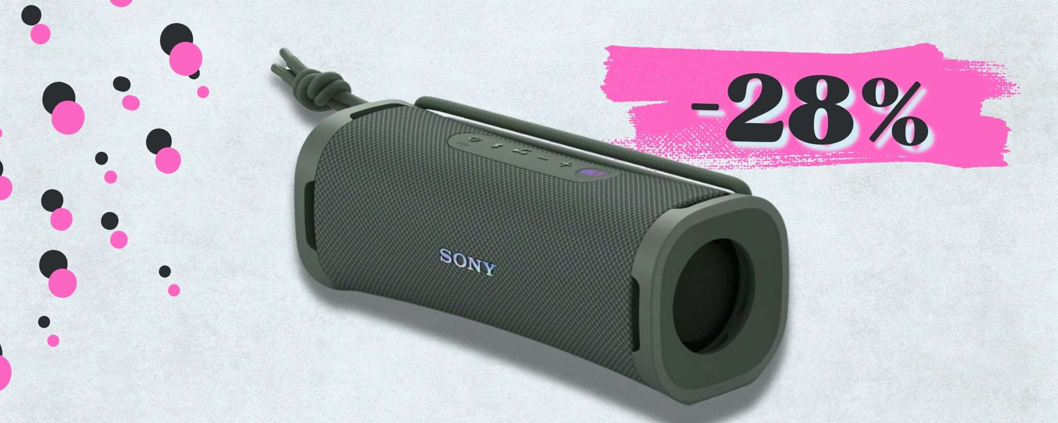 Speaker Bluetooth firmato SONY: qualità audio SUPREMA e prezzo in calo