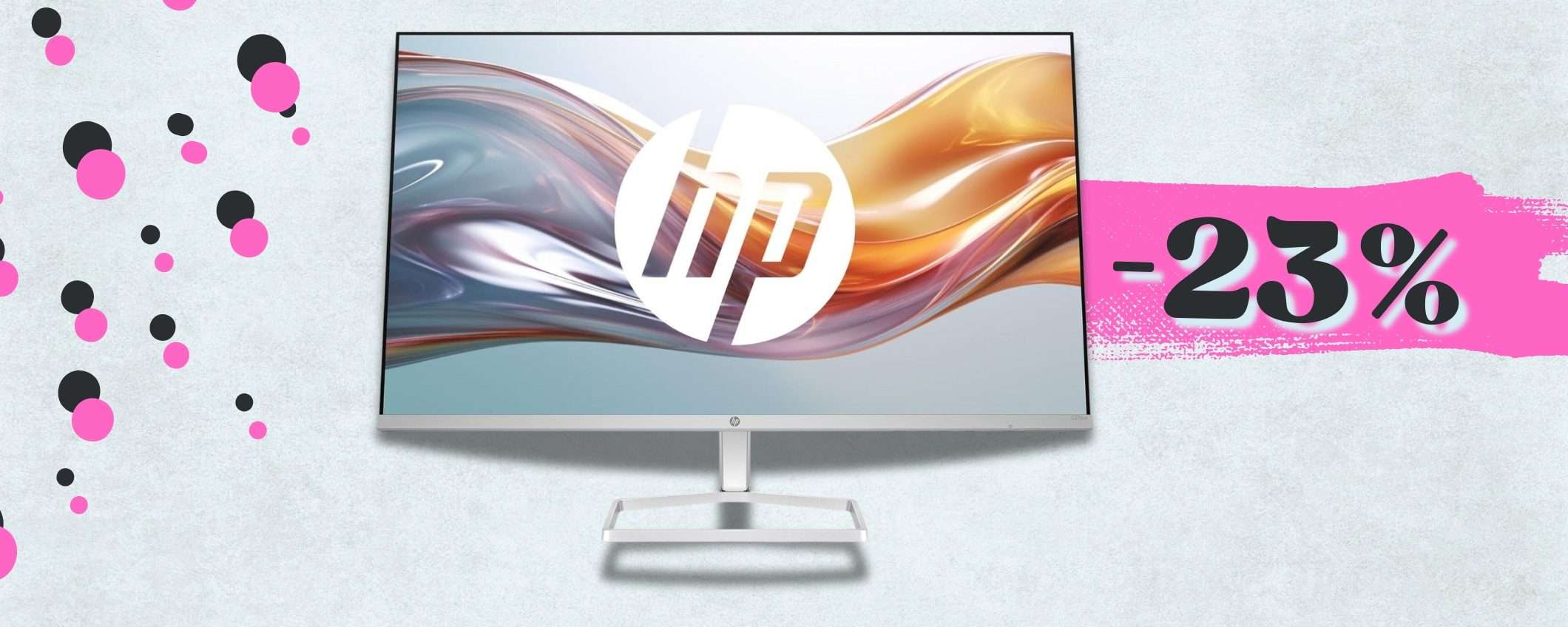 Monitor HP di DESIGN con 27 pollici Full HD e speaker integrati (-23%)