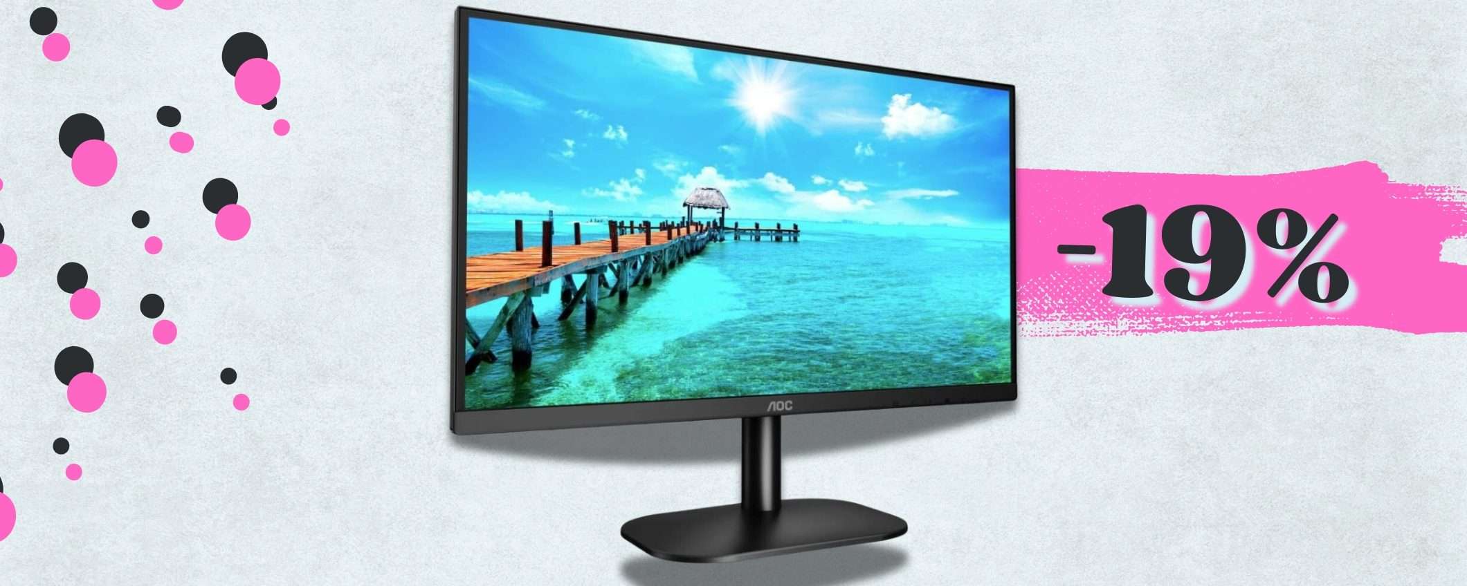 Sotto i 100€ questo è il monitor 27 pollici da ACQUISTARE: di AOC e FHD