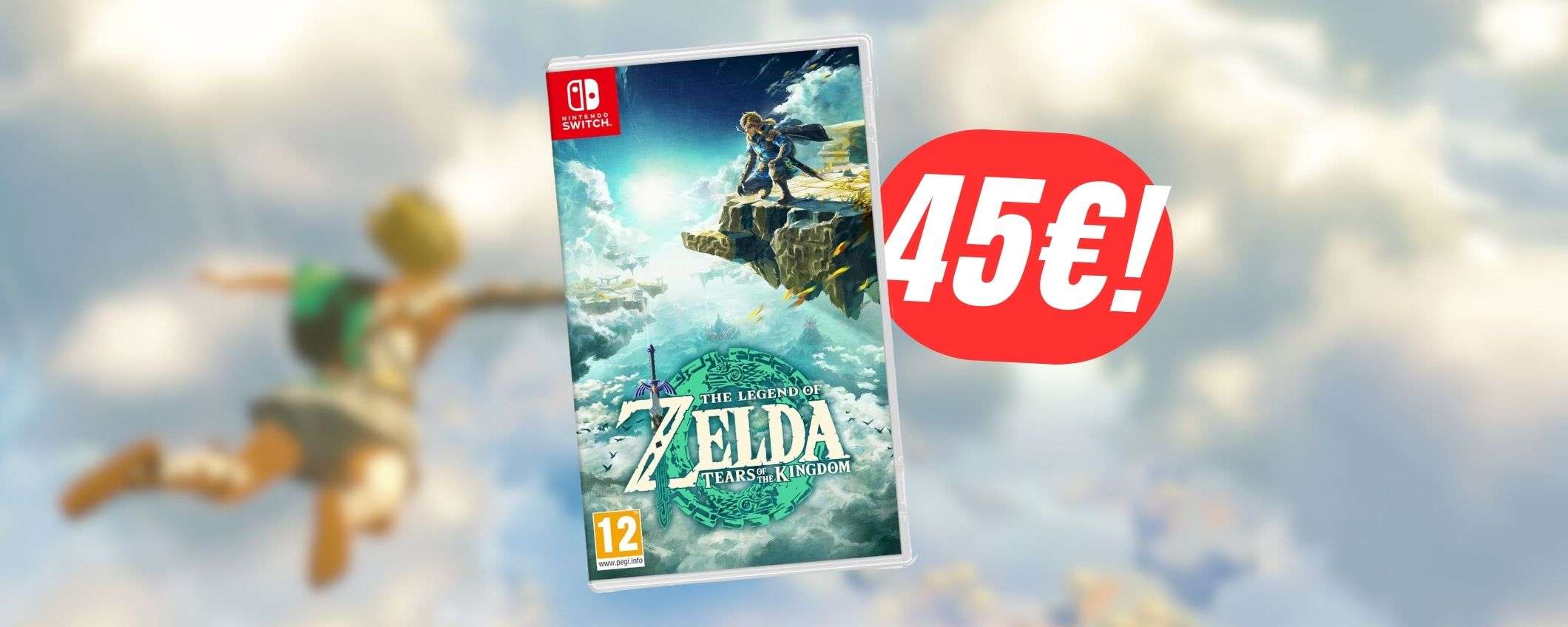 The Legend of Zelda: Tears of the Kingdom crolla al MINIMO STORICO (45€!)