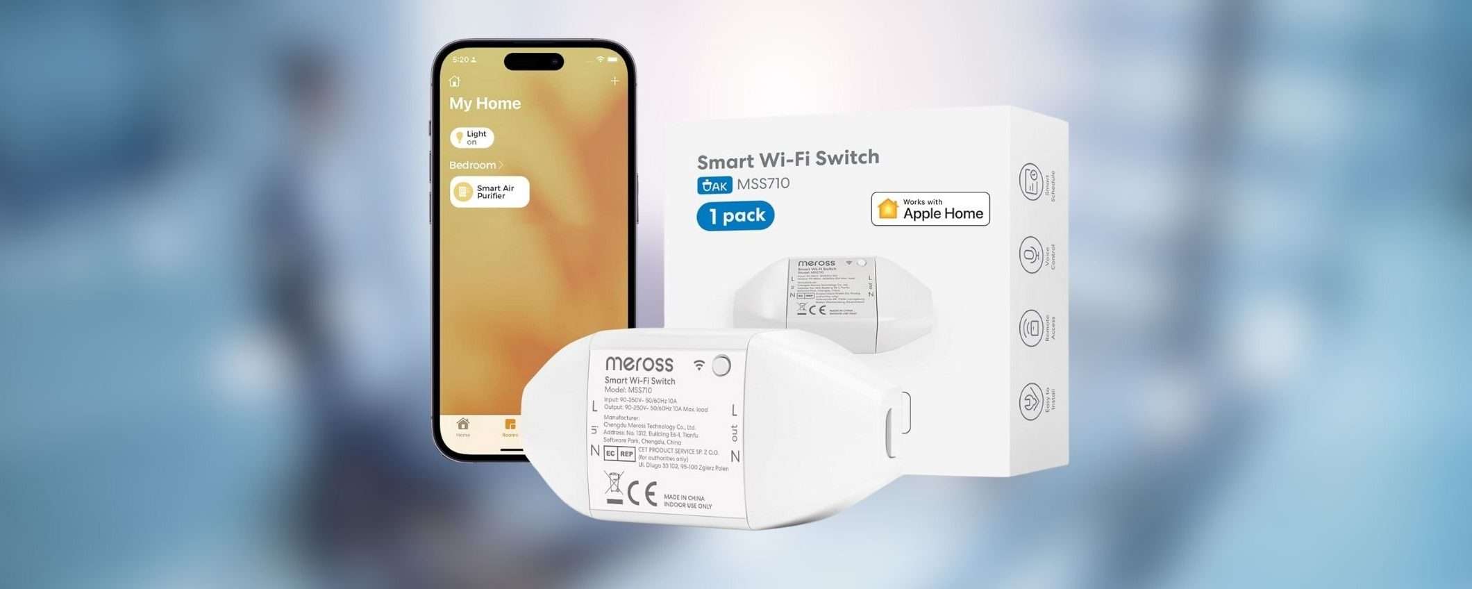 Smart Home SUBITO con lo Switch WiFi di Meross in offerta a 15,99€ (-24%)