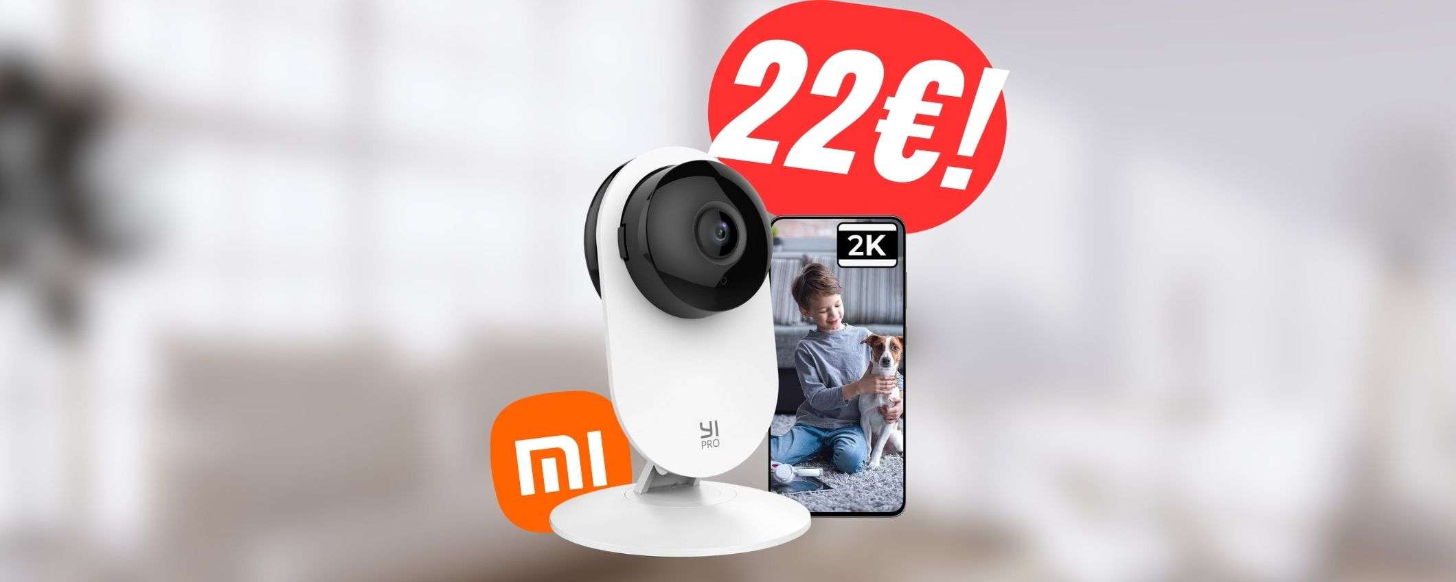 La telecamera 2K di XIAOMI sorveglierà la tua casa per soli 22€!