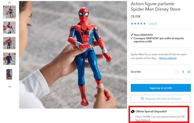action figure spider man 14,90 euro