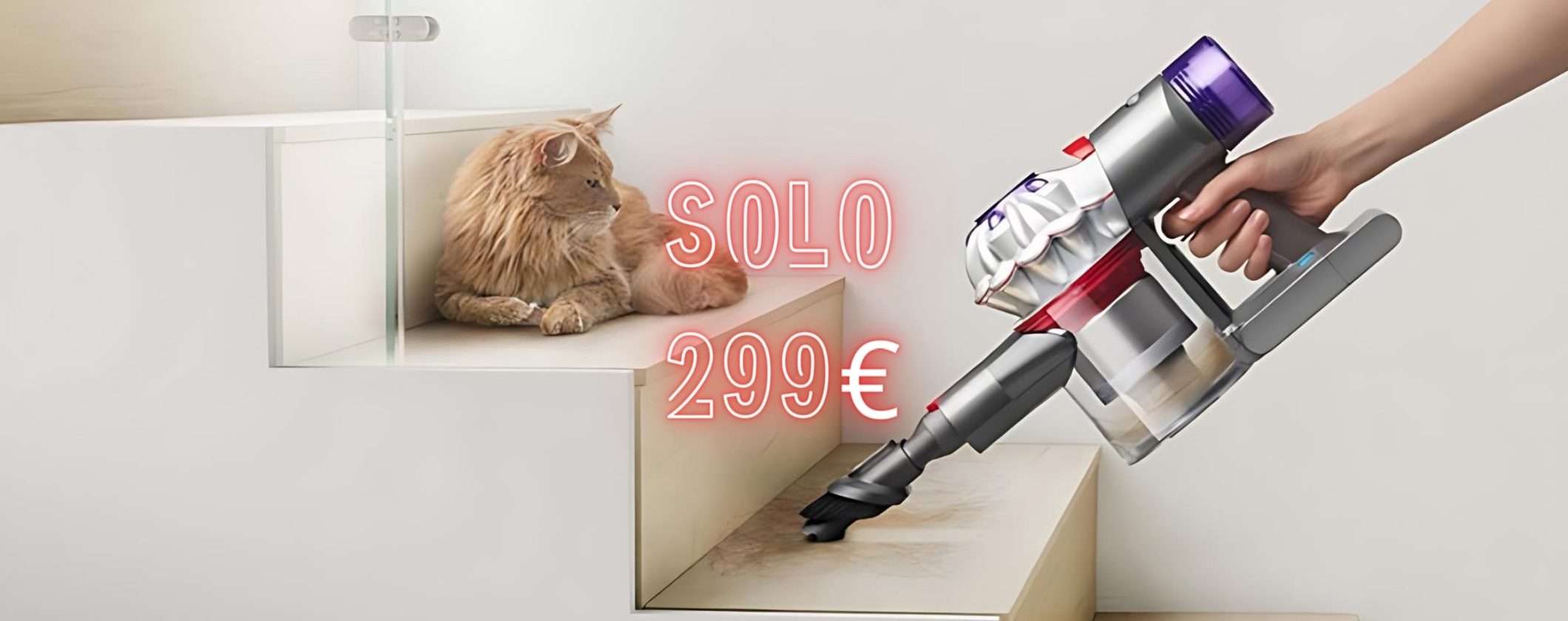 Aspirapolvere Dyson V8: prezzo MISTICO su Unieuro, solo 299€