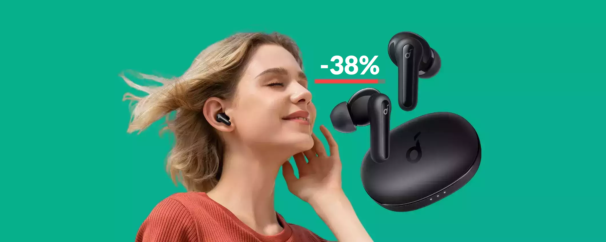 Auricolari Soundcore al MINIMO storico: il TOP con appena 24€