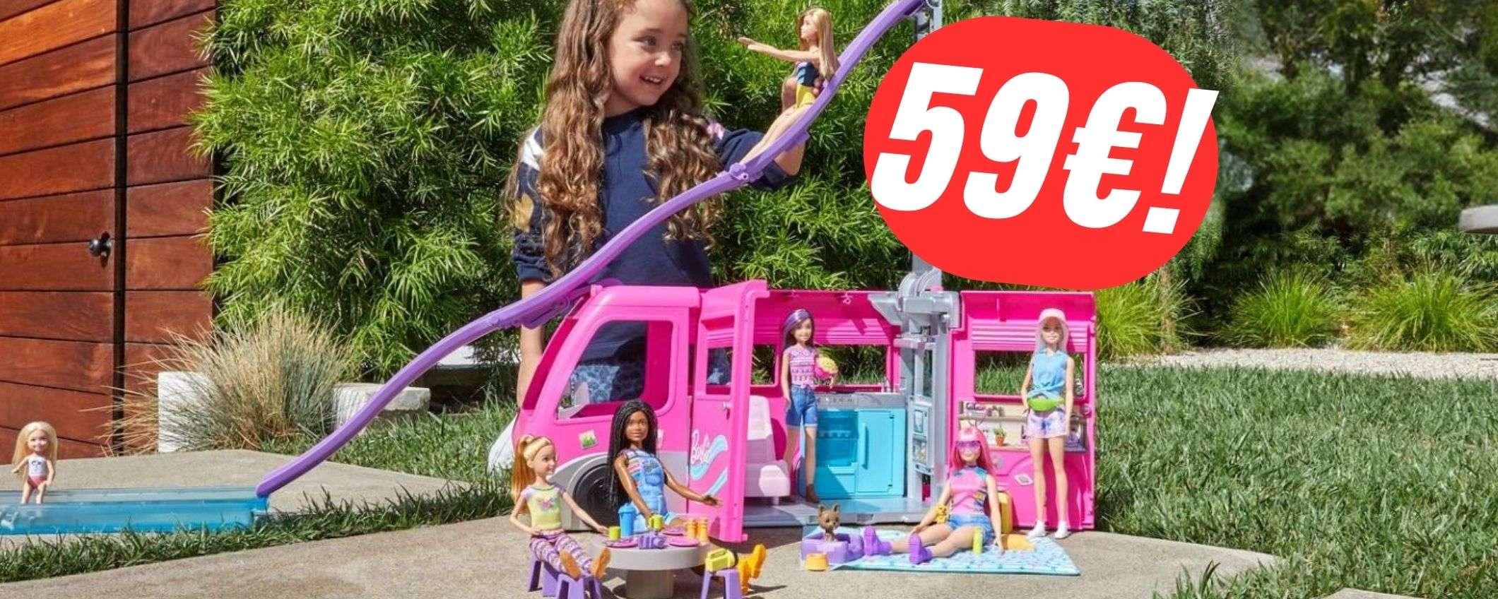 Risparmia più di -70€ sul CAMPER 3 in 1 di Barbie che si TRASFORMA!