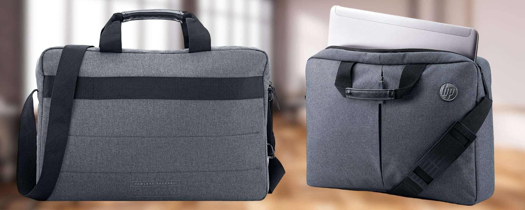 HP promo PREMIUM su Amazon: borsa porta PC di design a prezzo SHOCK (13€)