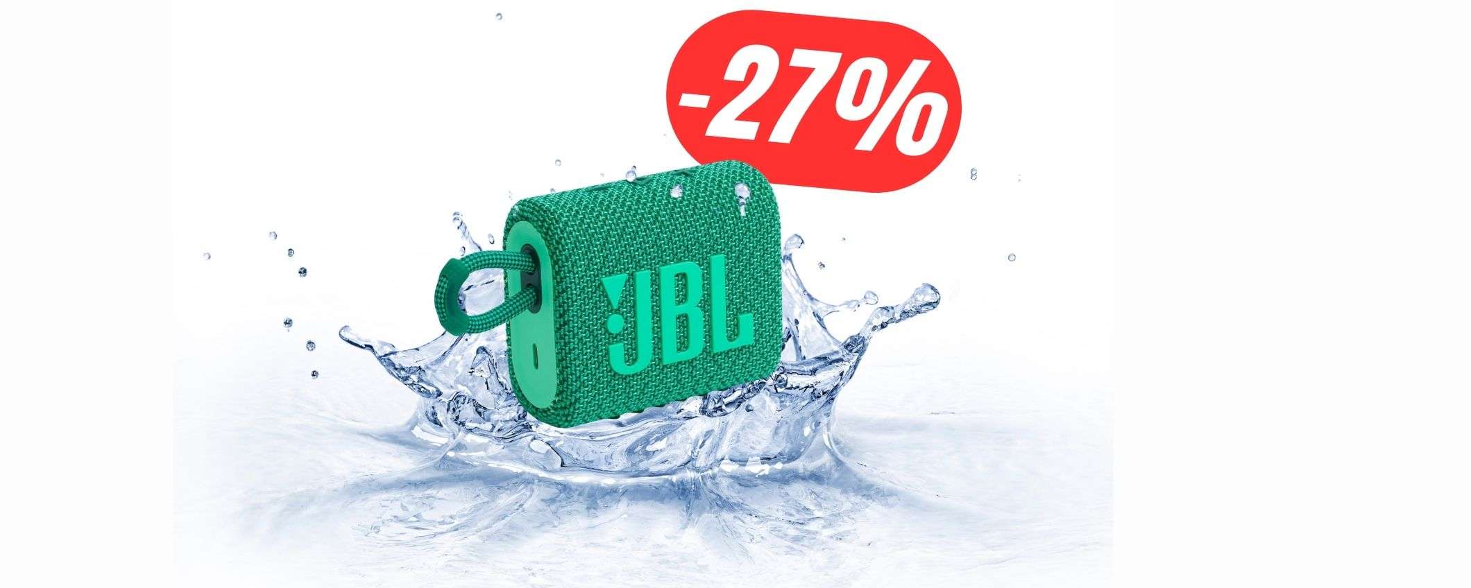 Piccola, impermeabile e potente: la cassa JBL (a 32€) è una BOMBA!
