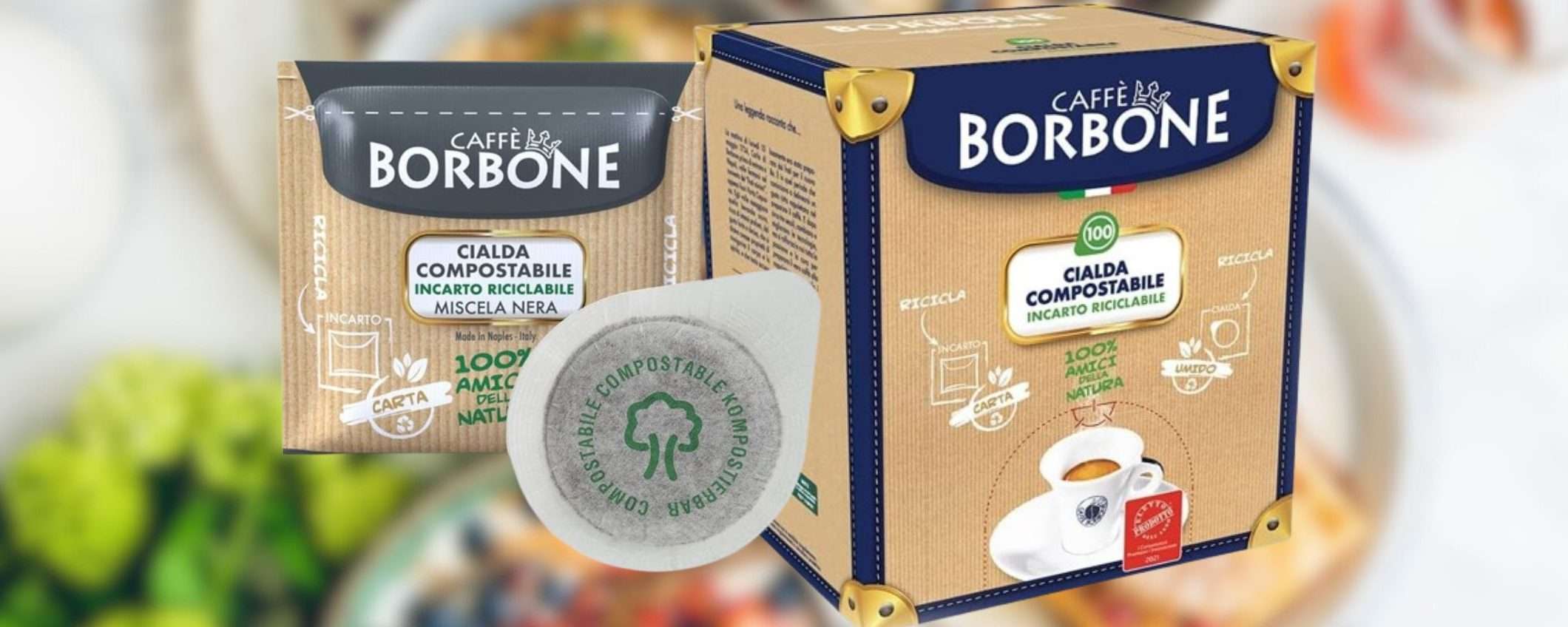 Caffè Borbone: 100 cialde a 15,80€ su Amazon, promo scorta IRRESISTIBILE