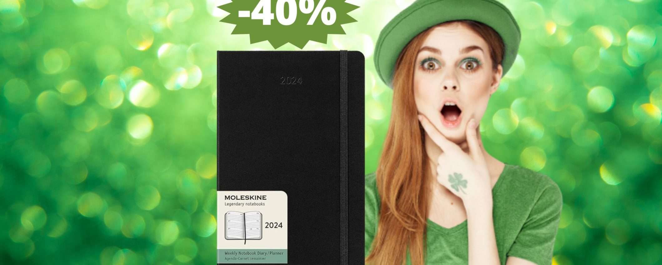 Agenda settimanale Moleskine: stile e qualità in MEGA sconto dl 40%