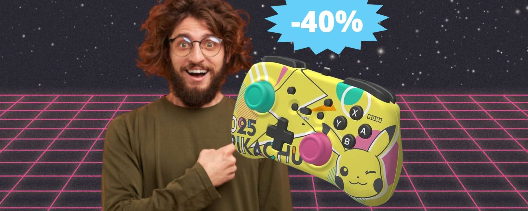 Controller ufficiale Pikachu POP per Nintendo: MEGA sconto del 40%