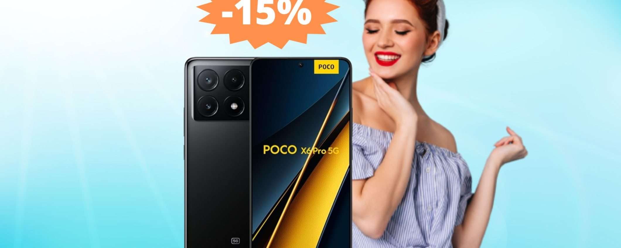 POCO X6 Pro: il compagno perfetto per ogni avventura 15% su Amazon