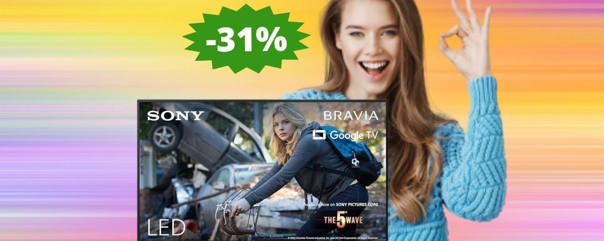 Smart TV Sony BRAVIA: un concentrato di tecnologia e design (-31%)