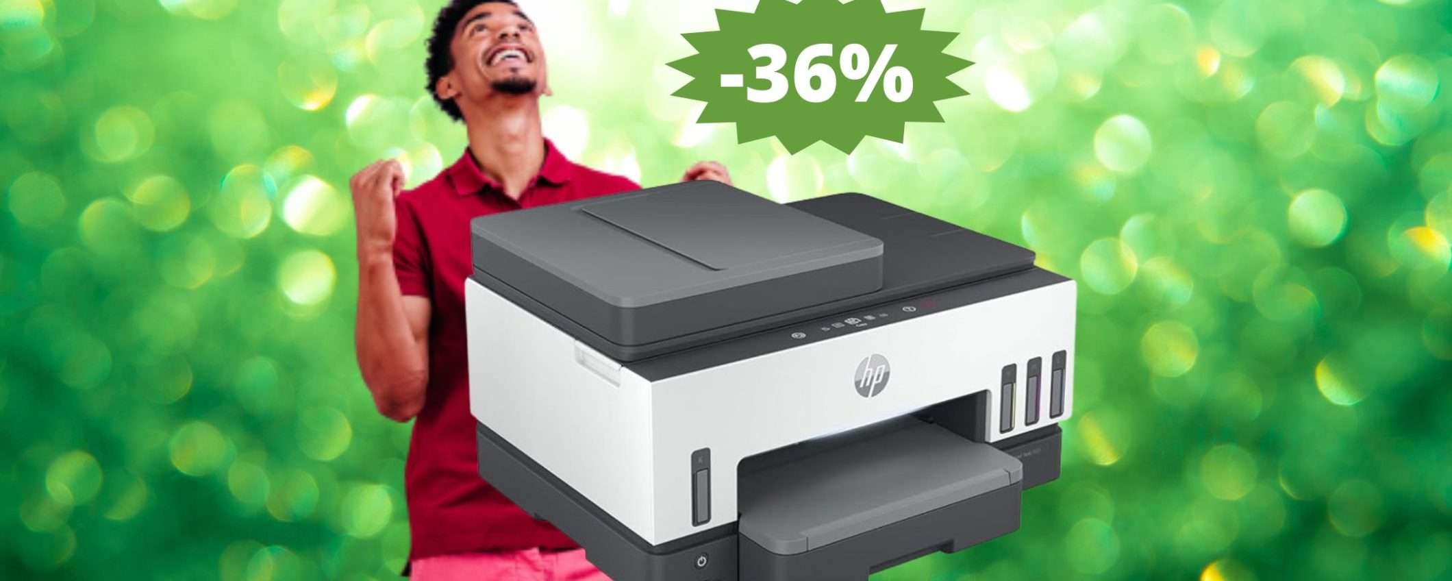 Stampante HP Smart Tank 7605: OLTRE 150 euro di sconto