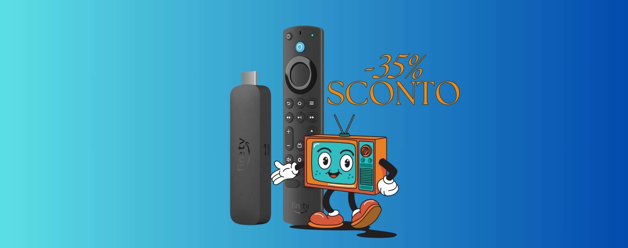 Fire TV Stick 4K Max: FANTASTICA al 35% di SCONTO