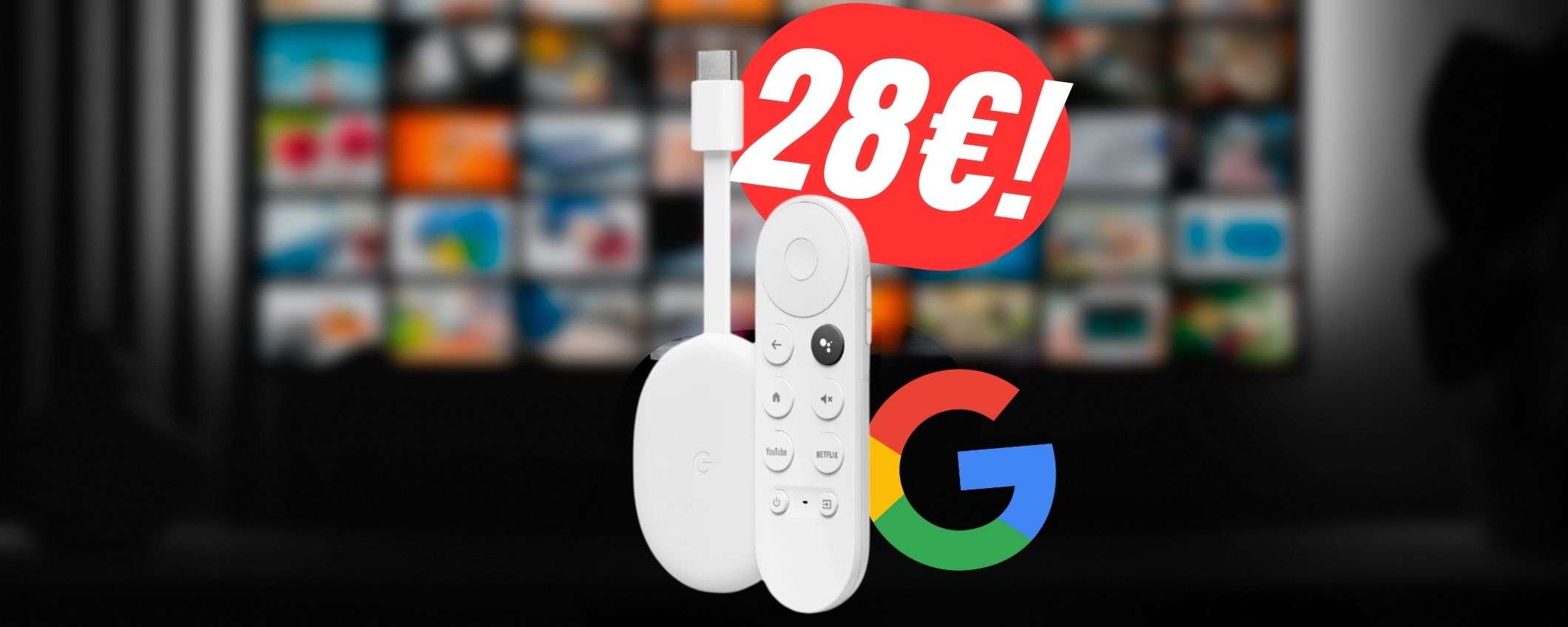 Trasforma qualsiasi schermo in una SMART TV con Google Chromecast (costa solo 28€!)