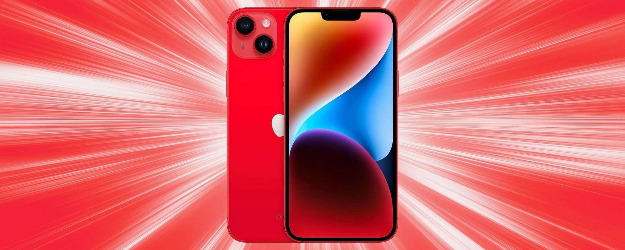 iPhone 14 Plus: la colorazione (PRODUCT) RED è in sconto al MINIMO STORICO (769€)