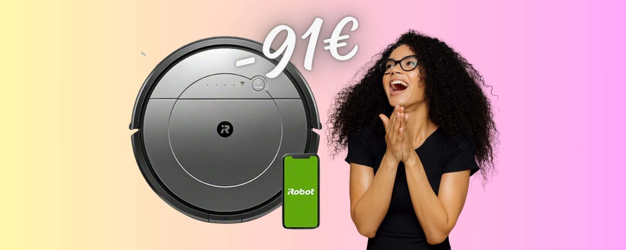 iRobot Roomba Combo: robot 2 in 1 SPETTACOLARE a 91€ in MENO