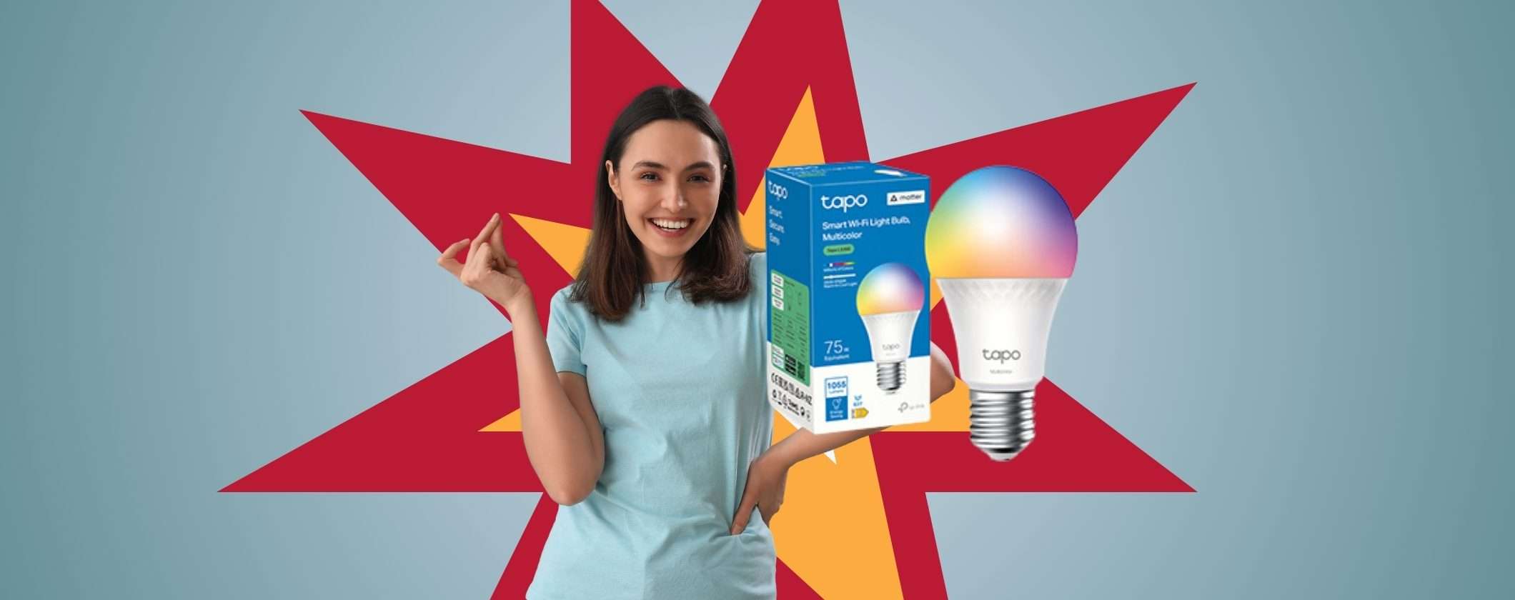 Lampadina WiFi Multicolore LED a prezzo SHOCK su Amazon