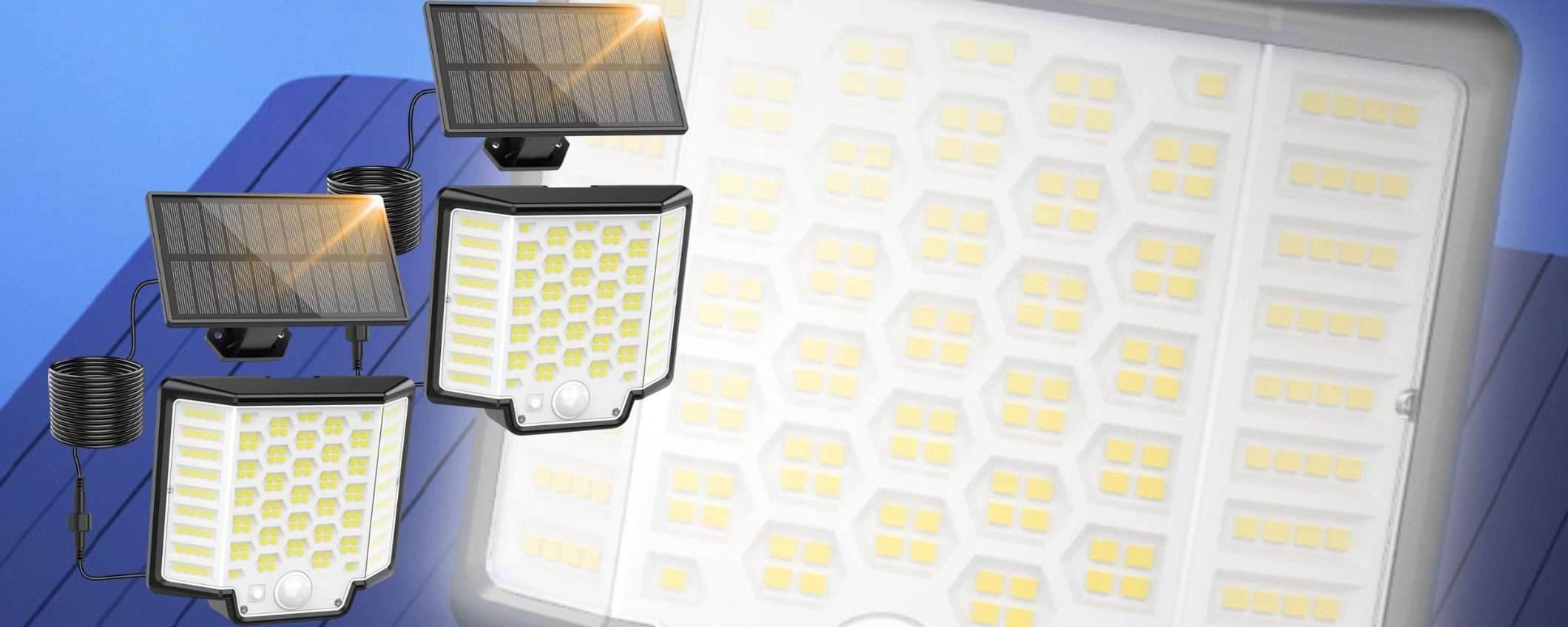 Luce solare 186 LED a 10,50€ su Amazon: illuminazione STRAORDINARIA