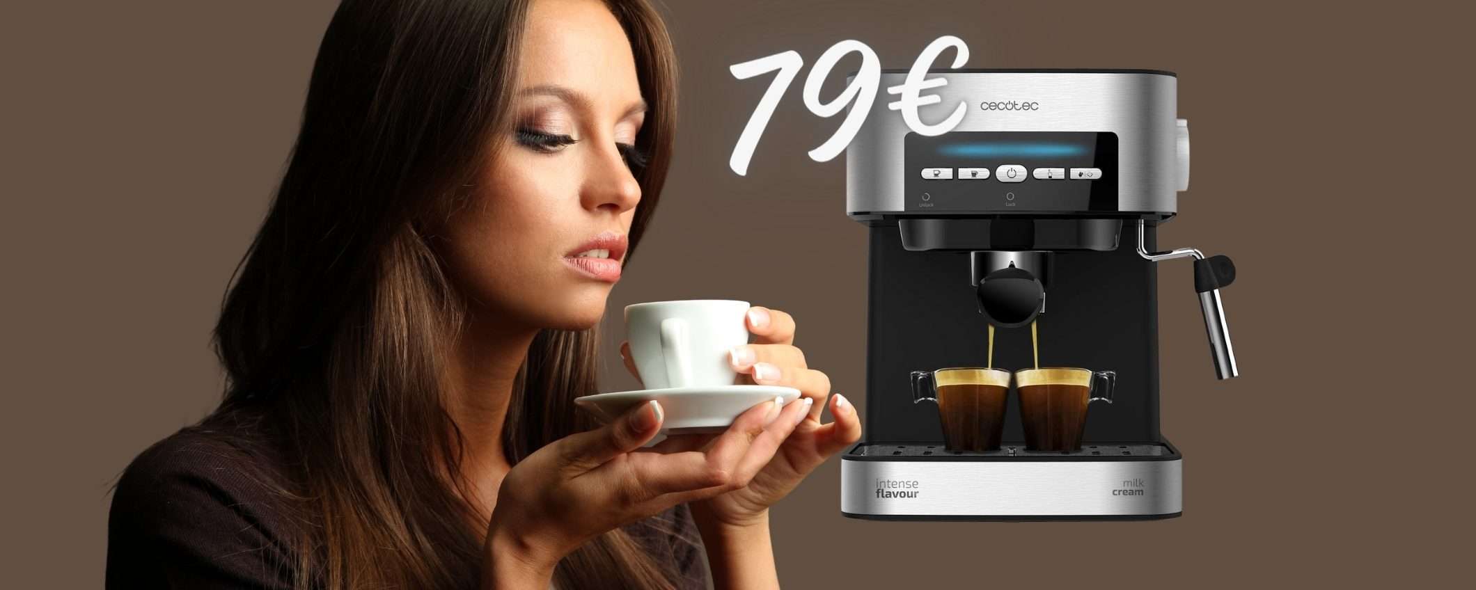 Macchina da caffè espresso e cappuccio COME al BAR a costo NULLO (79€)