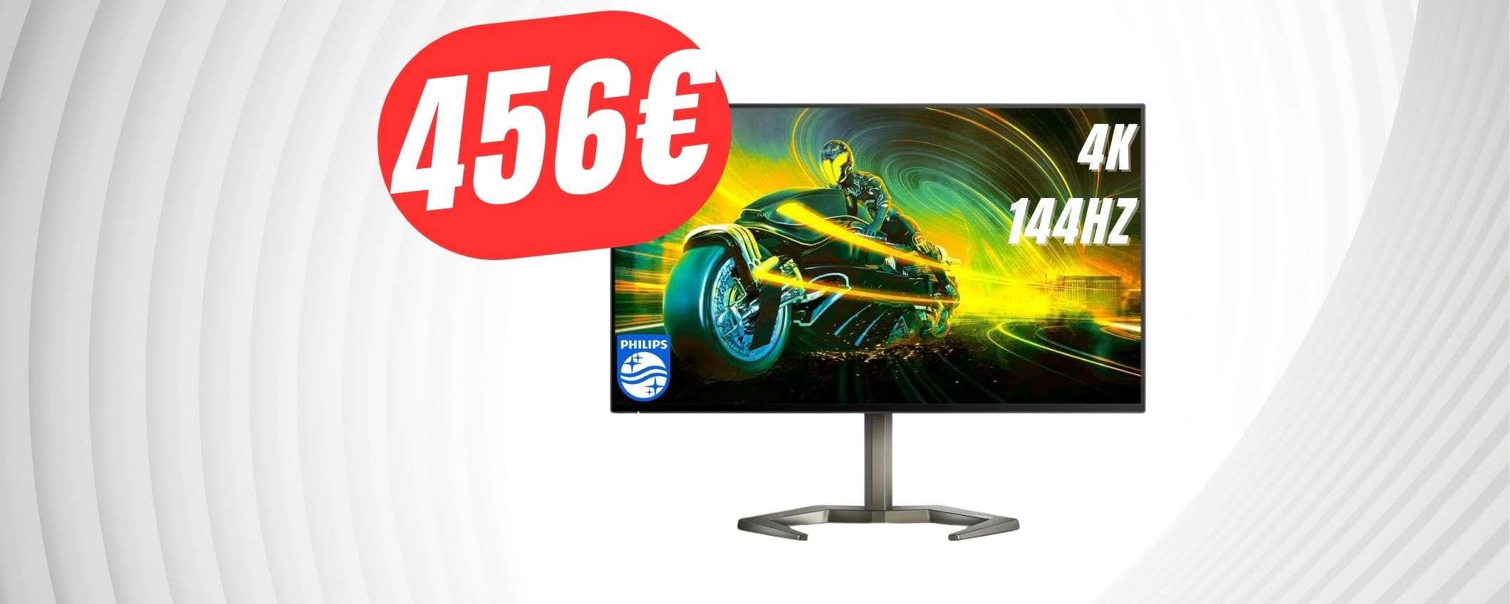 4K e 144Hz: il monitor Philips scontato di -71€ non ha rivali!