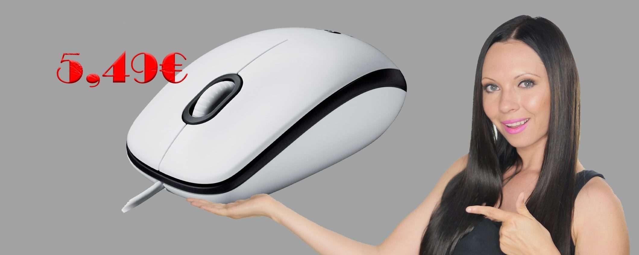 Mouse Logitech con cavo USB in sconto BOMBA: tuo a 5,49€