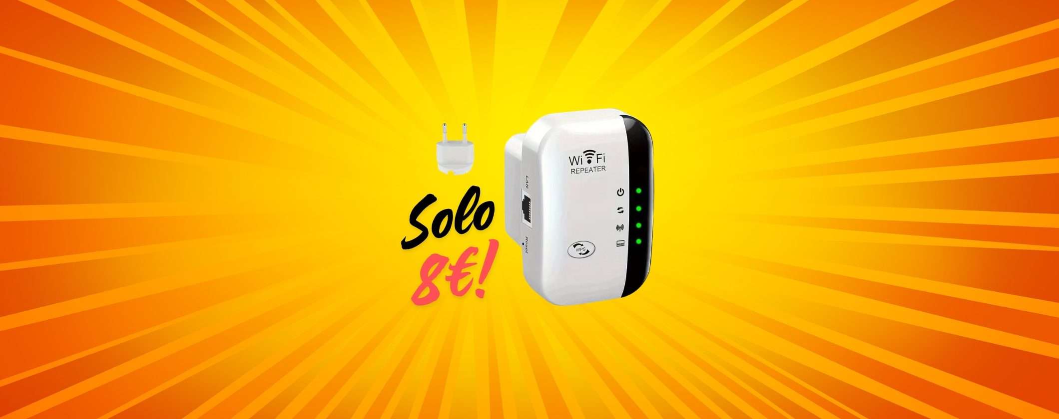 OFFERTA WiFi Extender a 8€: basta zone offline