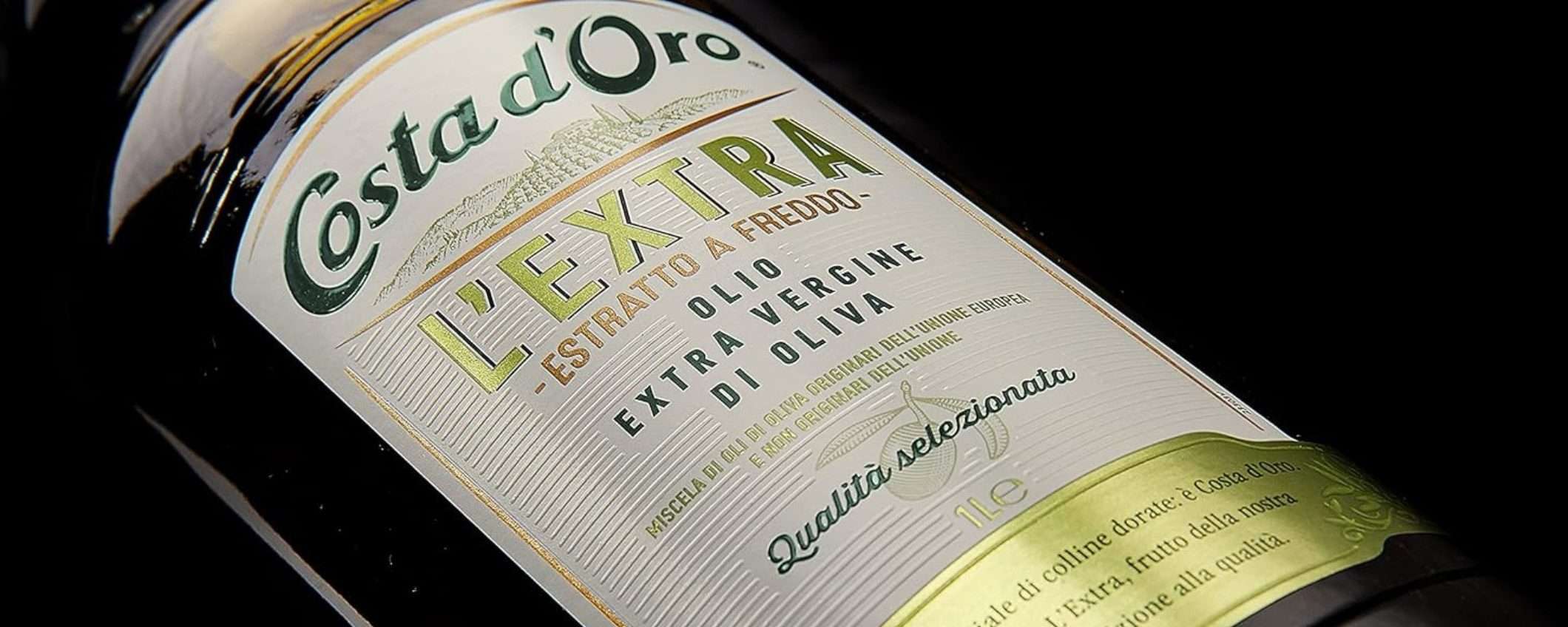 Olio EVO Costa D'Oro: un litro a 9,80€ su Amazon, promo qualità PREMIUM