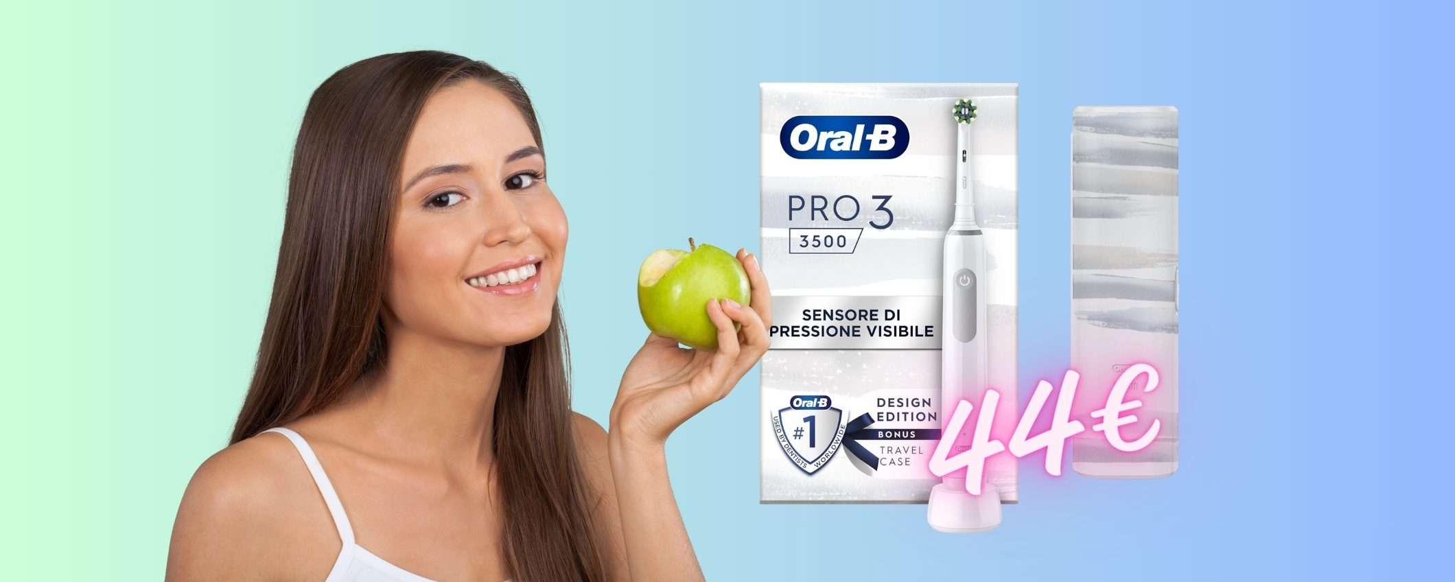 Oral-B Pro 3 a PREZZO SCONVOLGENTE su Amazon, adesso solo 44€